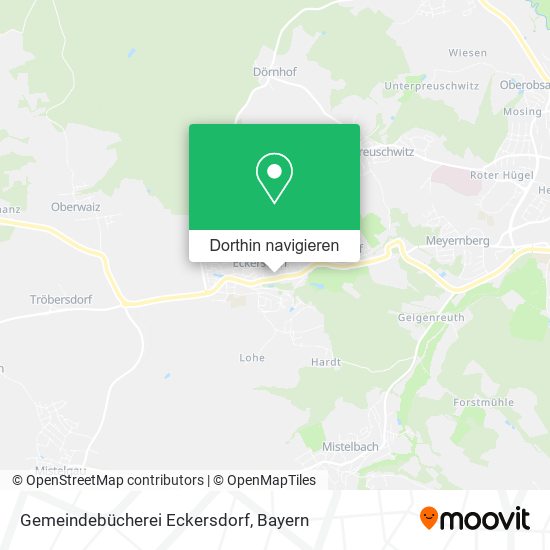 Gemeindebücherei Eckersdorf Karte