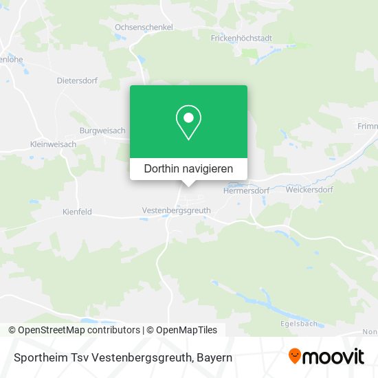 Sportheim Tsv Vestenbergsgreuth Karte