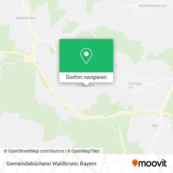 Gemeindebücherei Waldbrunn Karte