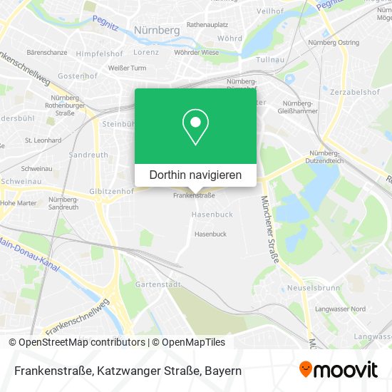 Frankenstraße, Katzwanger Straße Karte