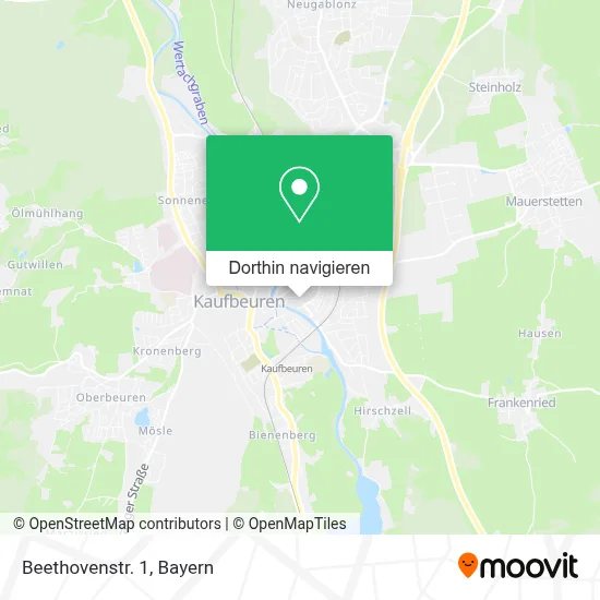 Beethovenstr. 1 Karte