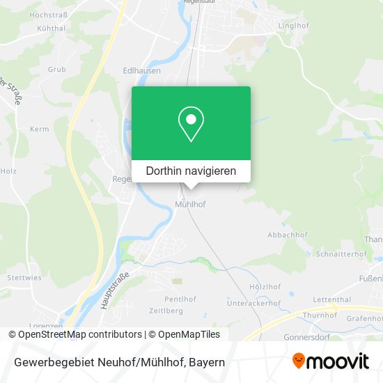 Gewerbegebiet Neuhof/Mühlhof Karte