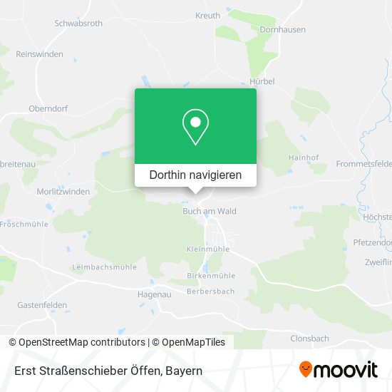Erst Straßenschieber Öffen Karte