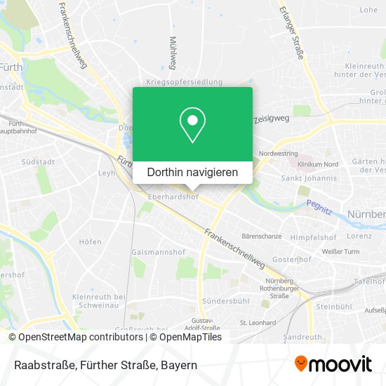 Raabstraße, Fürther Straße Karte