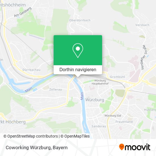 Coworking Würzburg Karte