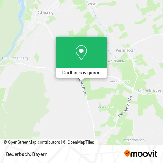 Beuerbach Karte