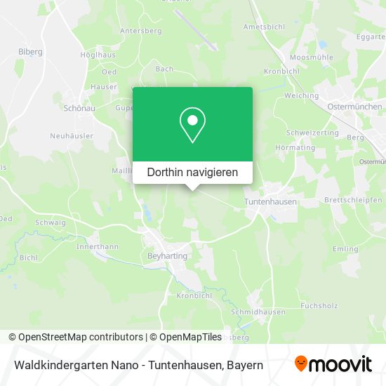 Waldkindergarten Nano - Tuntenhausen Karte
