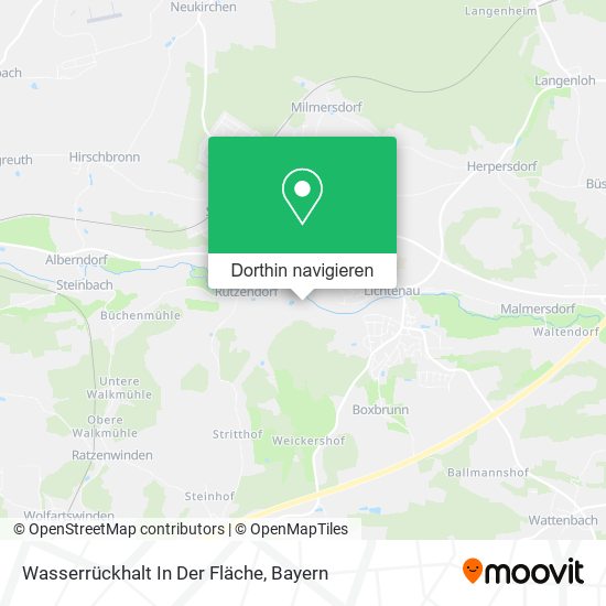 Wasserrückhalt In Der Fläche Karte
