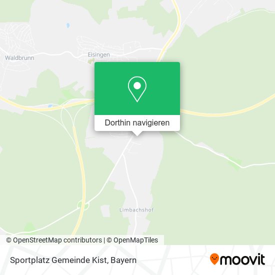 Sportplatz Gemeinde Kist Karte