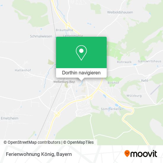 Ferienwohnung König Karte