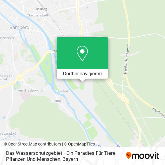 Das Wasserschutzgebiet - Ein Paradies Für Tiere, Pflanzen Und Menschen Karte