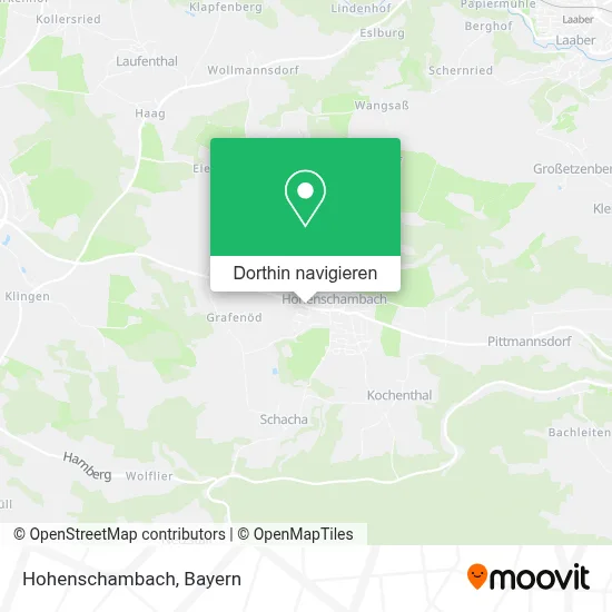 Hohenschambach Karte