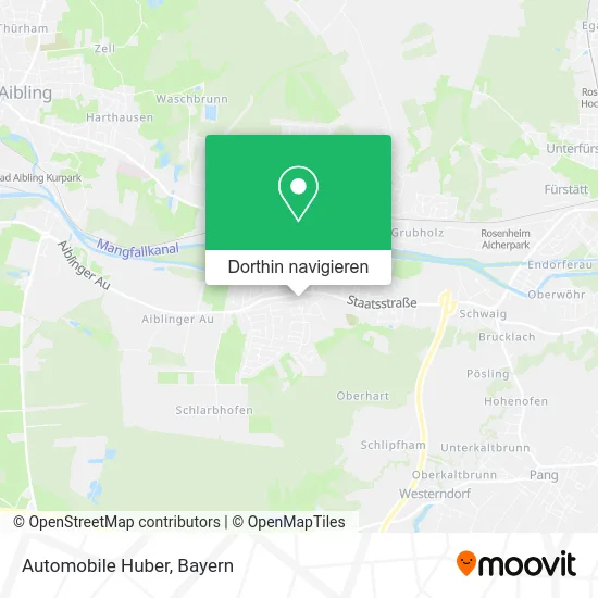 Automobile Huber Karte