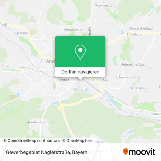 Gewerbegebiet Naglerstraße Karte