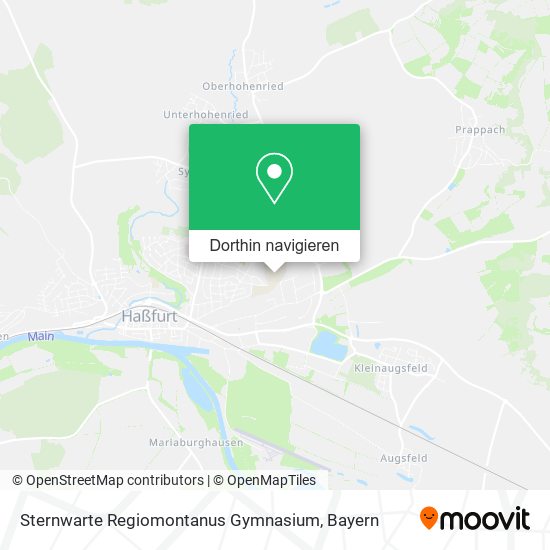 Sternwarte Regiomontanus Gymnasium Karte