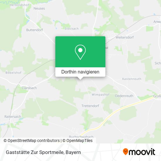 Gaststätte Zur Sportmeile Karte