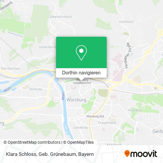 Klara Schloss, Geb. Grünebaum Karte