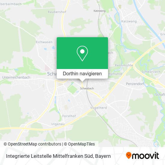 Integrierte Leitstelle Mittelfranken Süd Karte