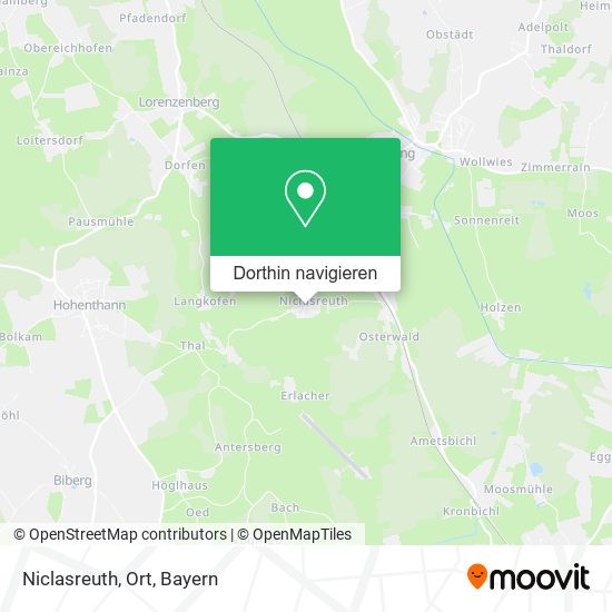 Niclasreuth, Ort Karte