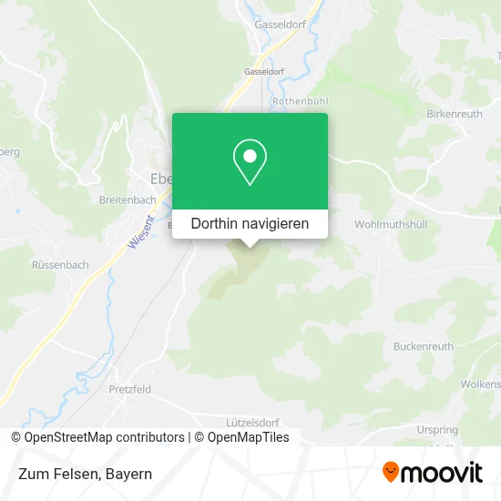 Zum Felsen Karte