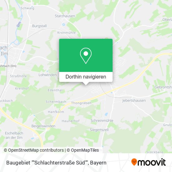 Baugebiet ""Schlachterstraße Süd"" Karte