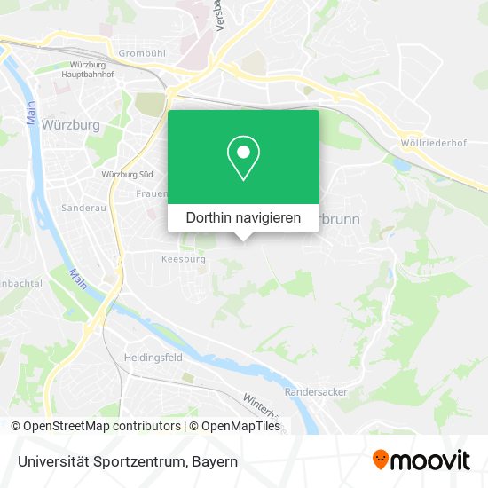 Universität Sportzentrum Karte