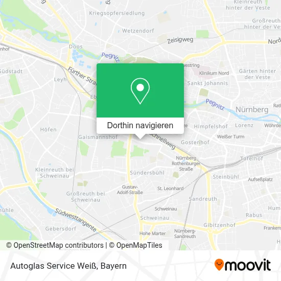 Autoglas Service Weiß Karte