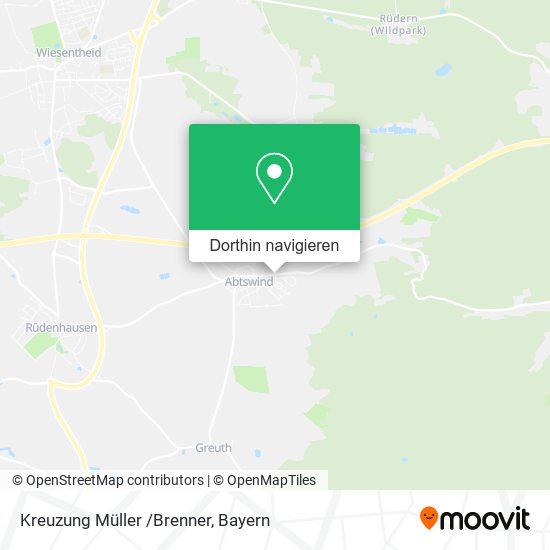 Kreuzung Müller /Brenner Karte