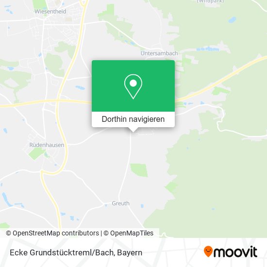 Ecke Grundstücktreml/Bach Karte