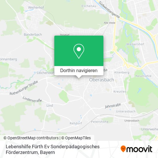 Lebenshilfe Fürth Ev Sonderpädagogisches Förderzentrum Karte
