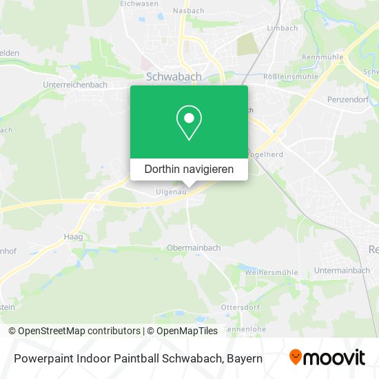 Powerpaint Indoor Paintball Schwabach Karte