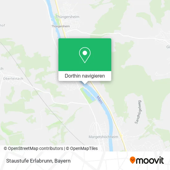 Staustufe Erlabrunn Karte