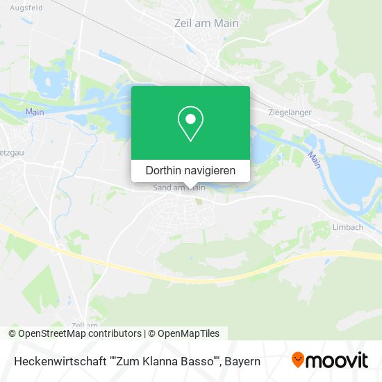Heckenwirtschaft ""Zum Klanna Basso"" Karte