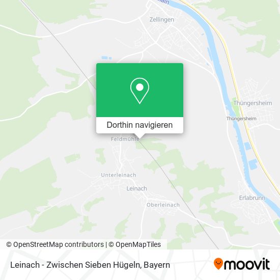 Leinach - Zwischen Sieben Hügeln Karte