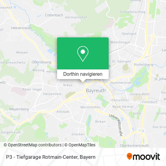 P3 - Tiefgarage Rotmain-Center Karte