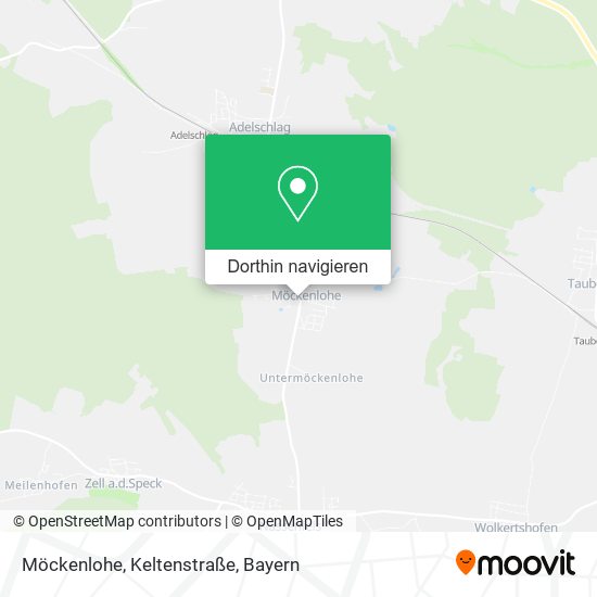 Möckenlohe, Keltenstraße Karte