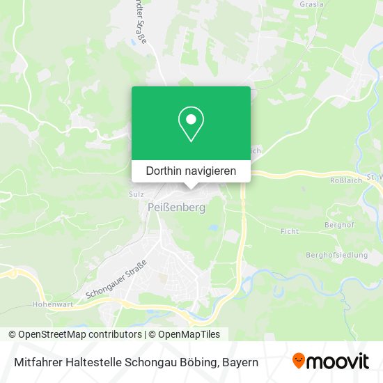 Mitfahrer Haltestelle Schongau Böbing Karte