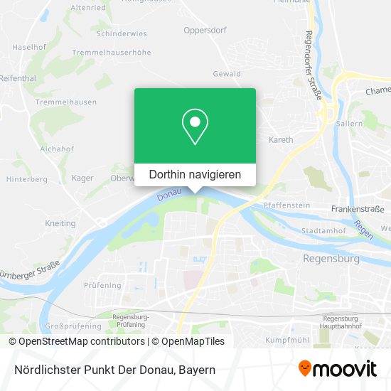 Nördlichster Punkt Der Donau Karte