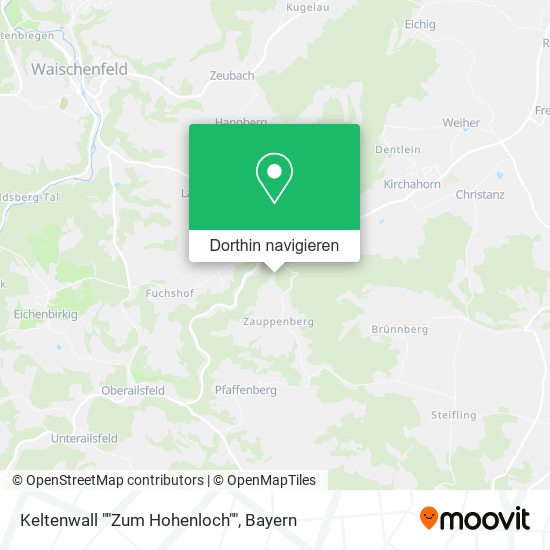Keltenwall ""Zum Hohenloch"" Karte