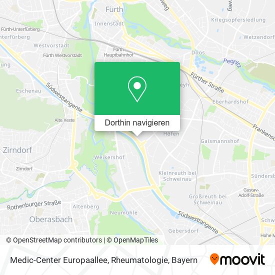 Medic-Center Europaallee, Rheumatologie Karte