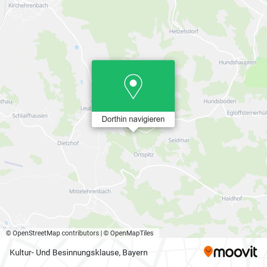 Kultur- Und Besinnungsklause Karte
