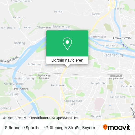 Städtische Sporthalle Prüfeninger Straße Karte
