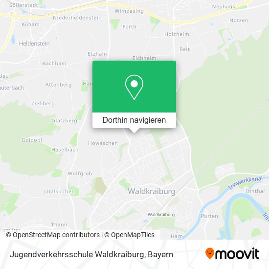 Jugendverkehrsschule Waldkraiburg Karte