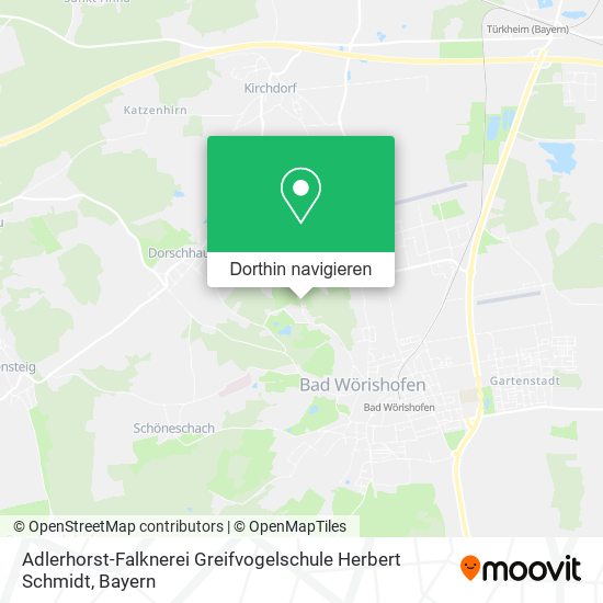 Adlerhorst-Falknerei Greifvogelschule Herbert Schmidt Karte