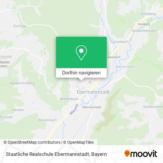 Staatliche Realschule Ebermannstadt Karte