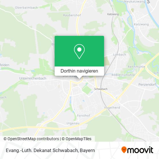 Evang.-Luth. Dekanat Schwabach Karte