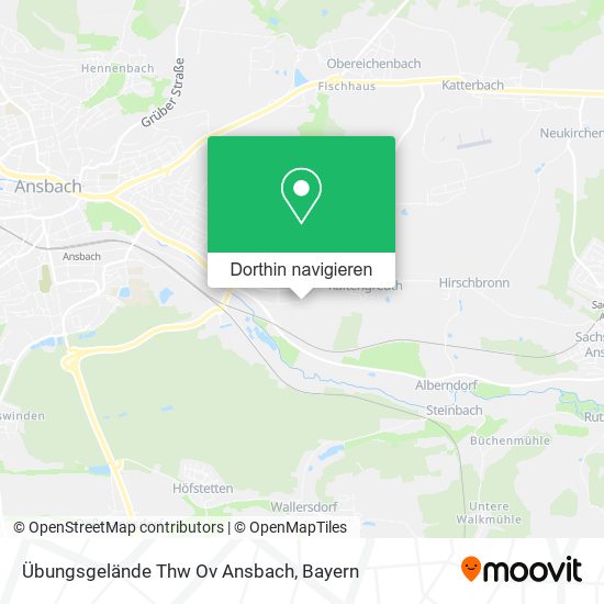 Übungsgelände Thw Ov Ansbach Karte