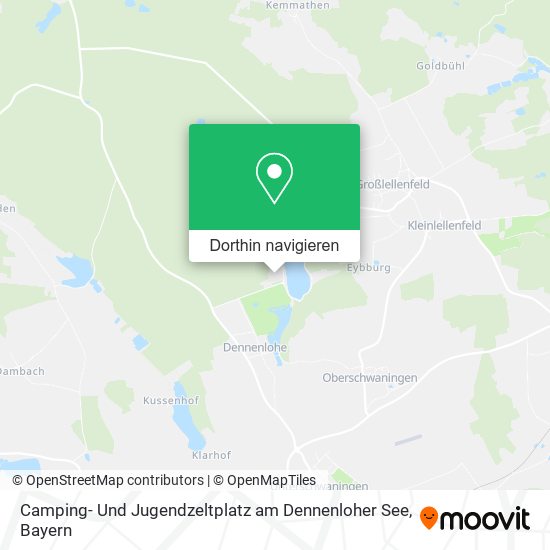 Camping- Und Jugendzeltplatz am Dennenloher See Karte