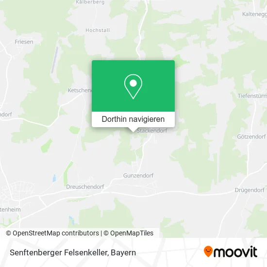 Senftenberger Felsenkeller Karte