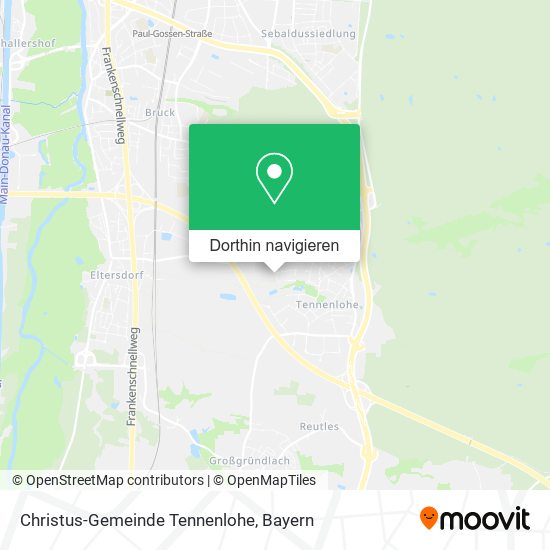 Christus-Gemeinde Tennenlohe Karte